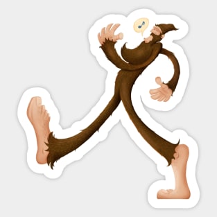 Whistlin’ Sasquatch Sticker